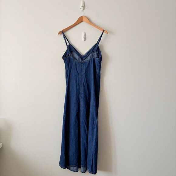 Zara Denim Midi Dress Blue Size XS - Picture 5 of 7